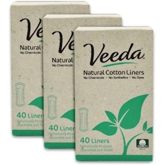 6. Veeda Natural Cotton Liners