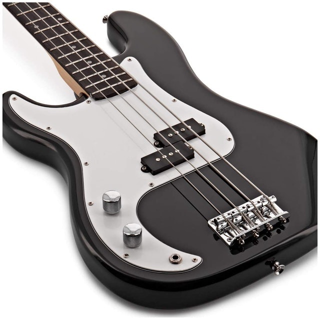 LA Left Handed Bass Guitar + 35W Amp Pack 2