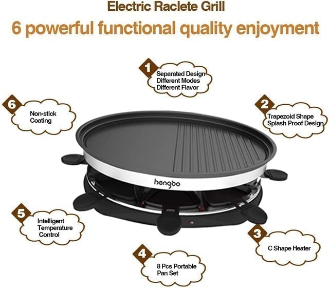 Eight Person Raclette Grill 2