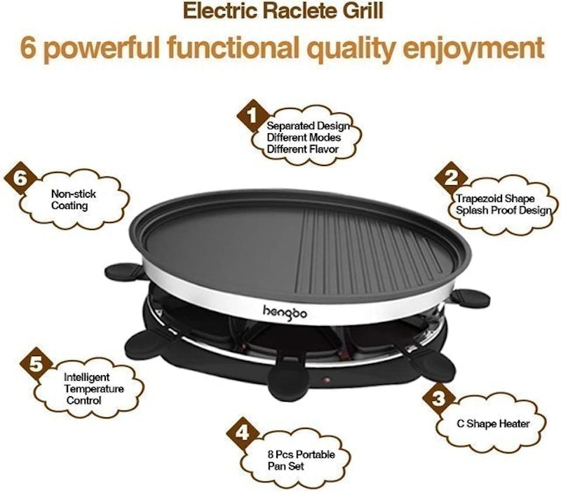 Eight Person Raclette Grill 2
