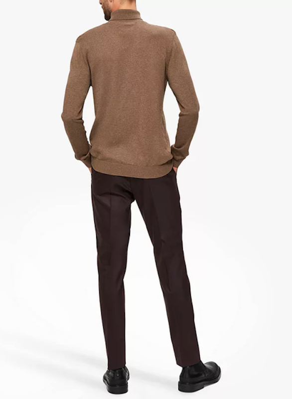 Melange Cotton Roll Neck Jumper 2