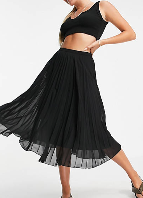 Pleated Midi Skirt 1