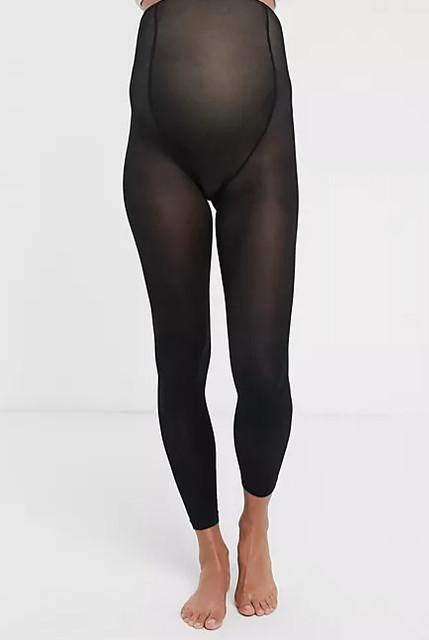 Maternity Recycled Super Soft Footless Tights 2