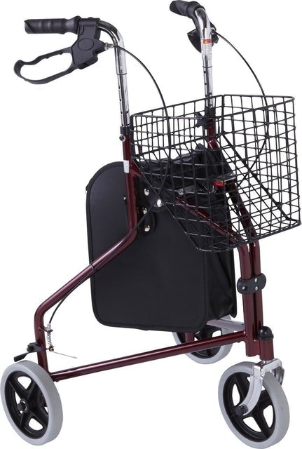 Three Wheel Rollator With Basket 1