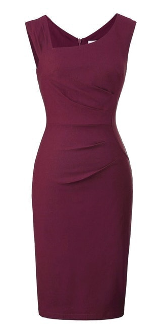  Elegant Sleeveless Pencil Dress 1