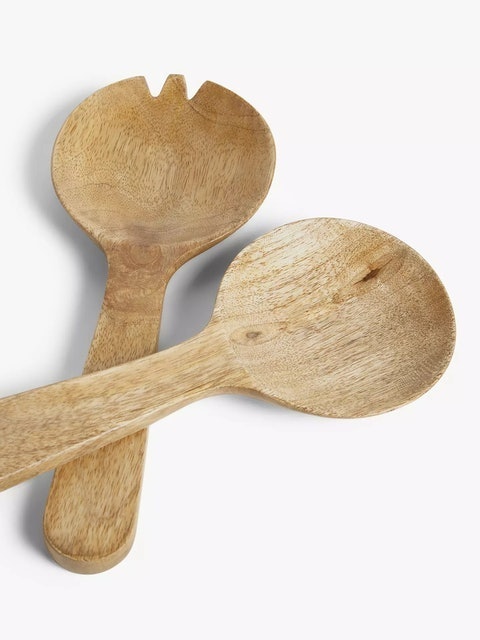 Mango Wood Salad Servers 2