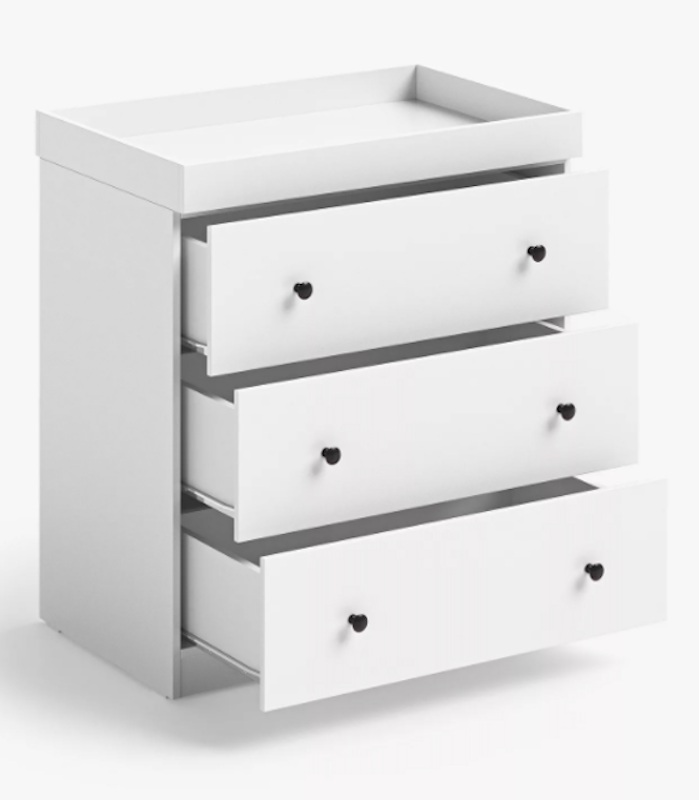 Baby changing hot sale station with drawers