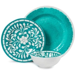 Teal Dinnerware Set