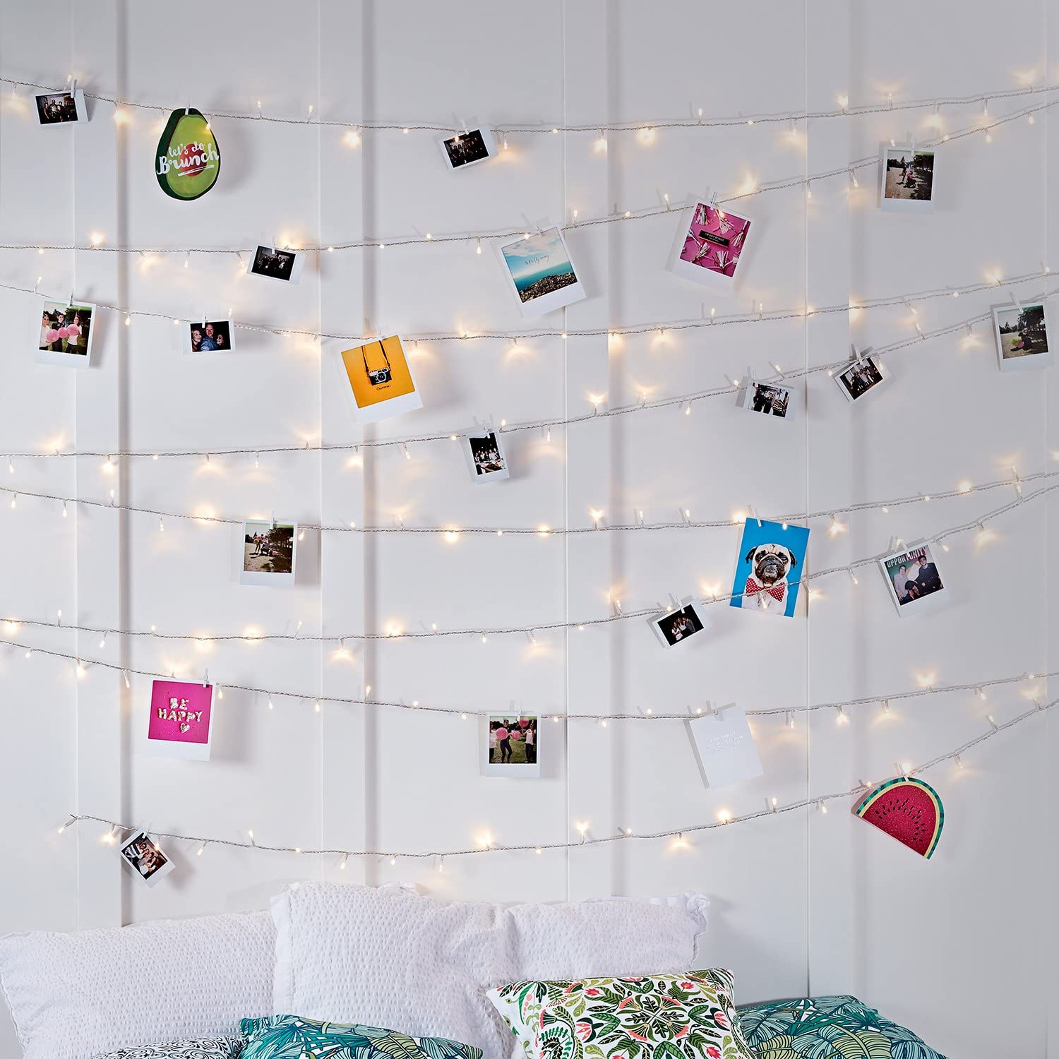 2. Lights4fun 100 Warm White LED Fairy Lights On Clear Cable 2