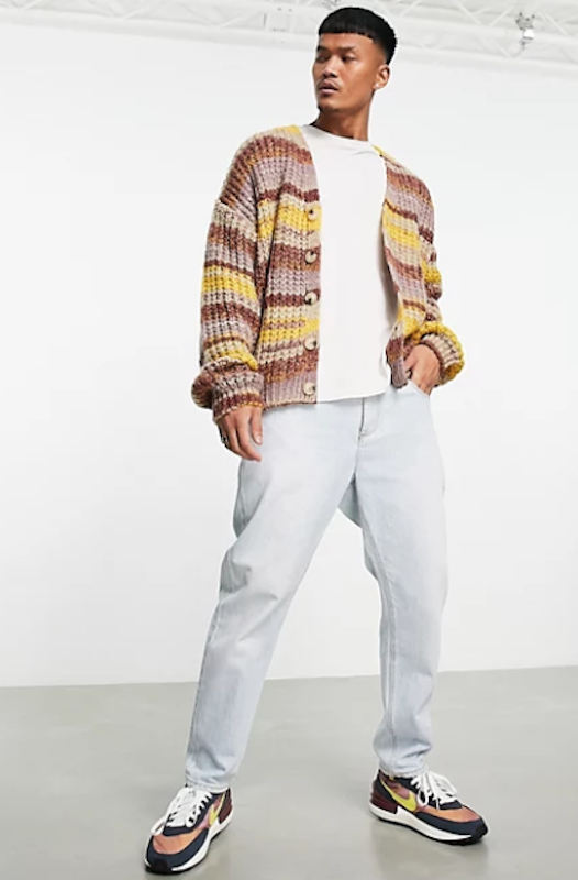 Chunky Knit Stripe Cardigan 3