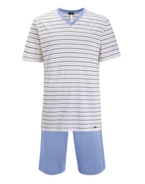 Sailor Stripe T-Shirt and Shorts Pyjama Set 1