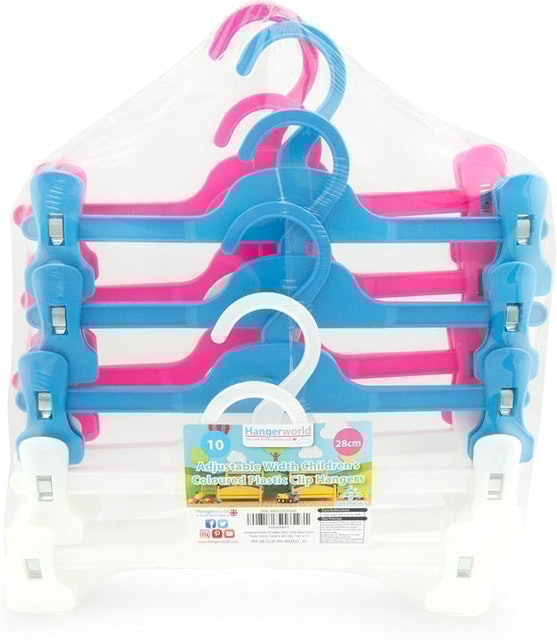 Children's Plastic Clip Coat Hangers 3