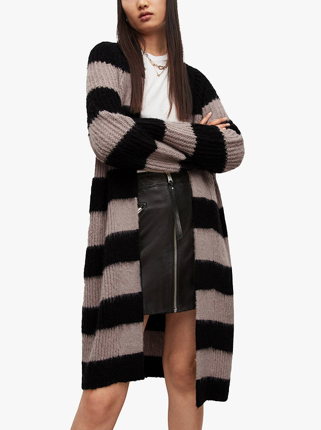 Louisa Longline Striped Cardigan 1
