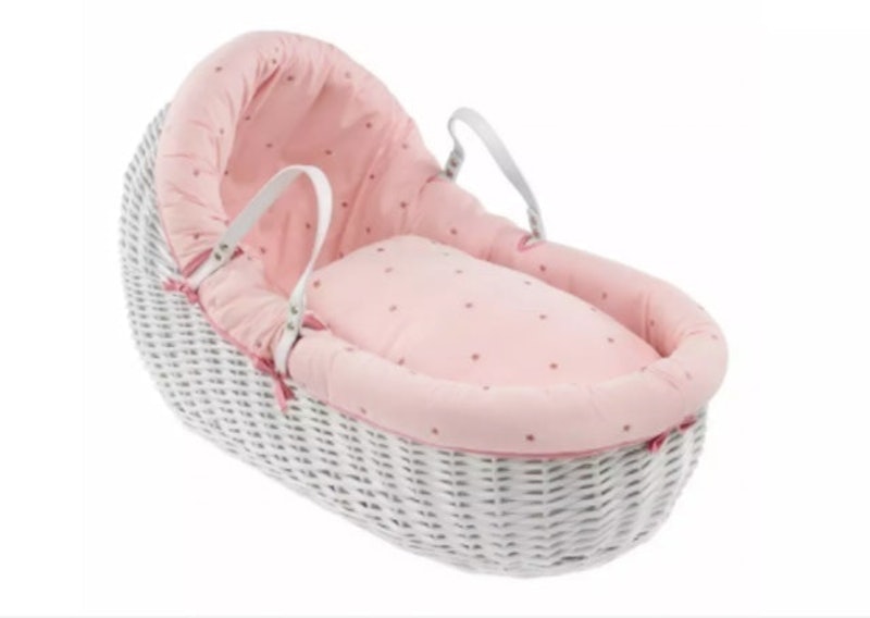 Lullaby Stars Willow Bassinet - Blush Pink 1