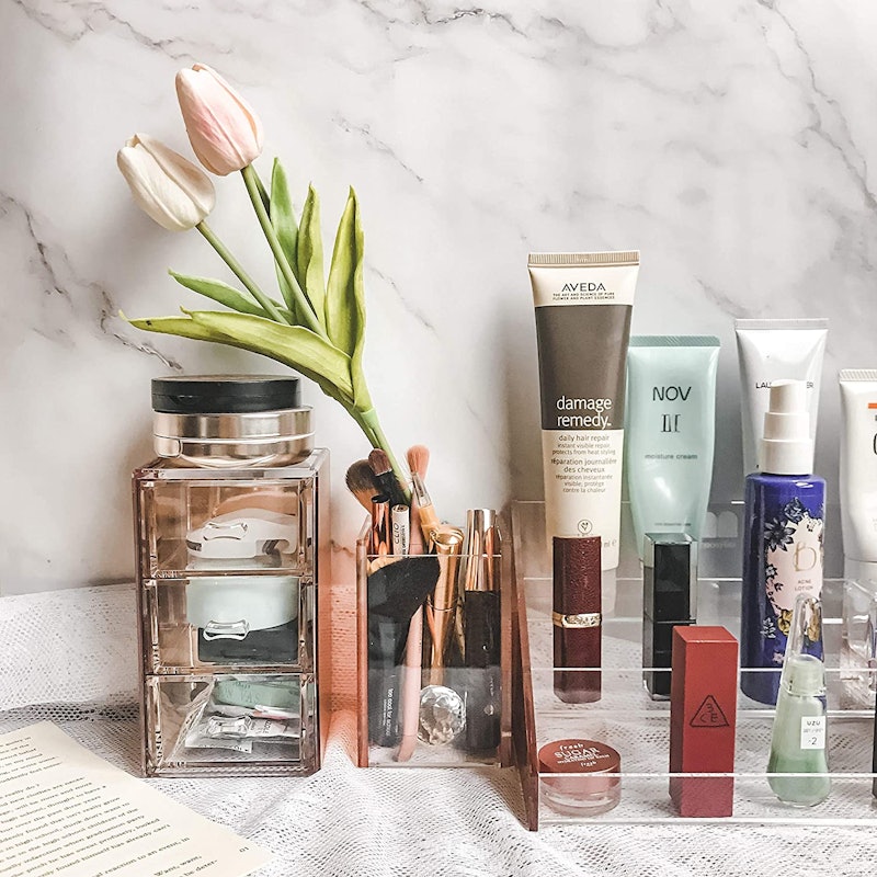 Rose Gold Makeup Brushes Holder 4
