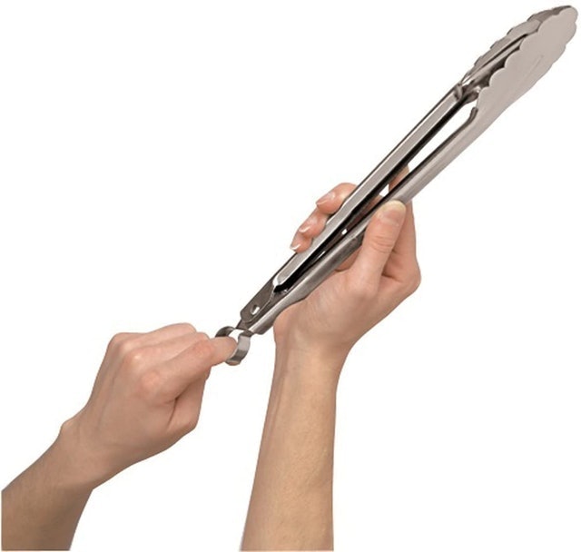 2. Cuisipro Commercial Quality Stainless Steel Tongs 2