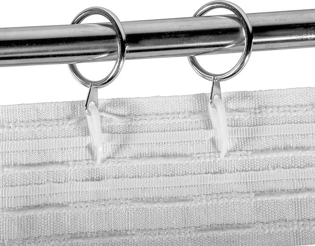 White Plastic Curtain Hooks 3