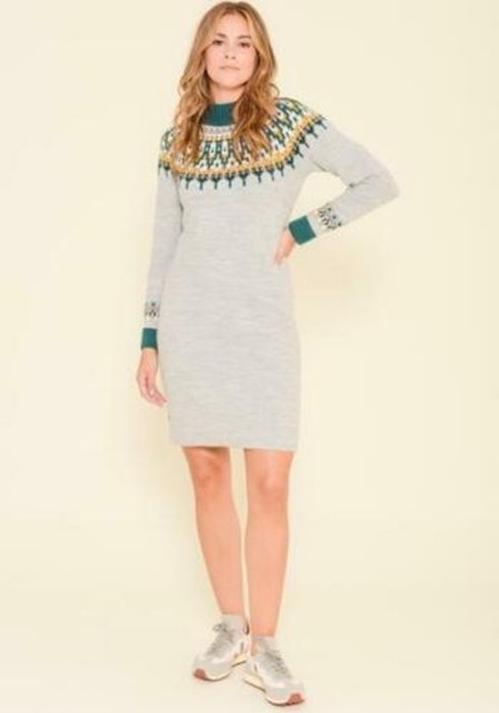High-Rise Fair Isle Jumper Dress 2