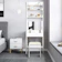 COSTWAY 3-in-1 Ladder Desk With Flip-Top Mirror 1