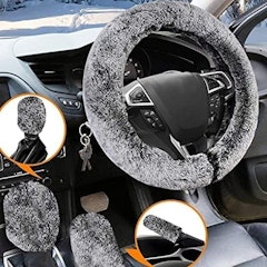 Soft Fluffy Plush Car Steering Wheel Cover