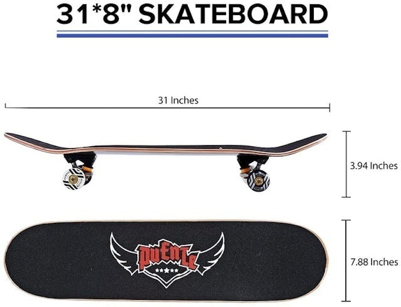 Complete Skateboard Deck With ABEC-9 Bearings 2