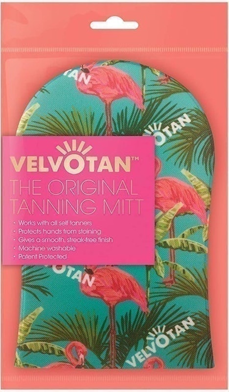 The Original Tanning Mitt in Flamingo Print 1