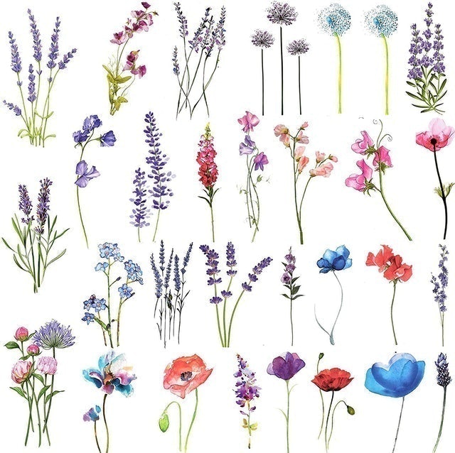 Watercolour Temporary Tattoos 2
