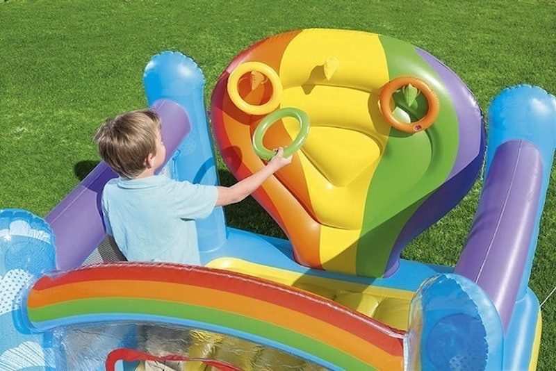 Up, In and Over Inflatable Hot Air Balloon Bouncy Castle 3