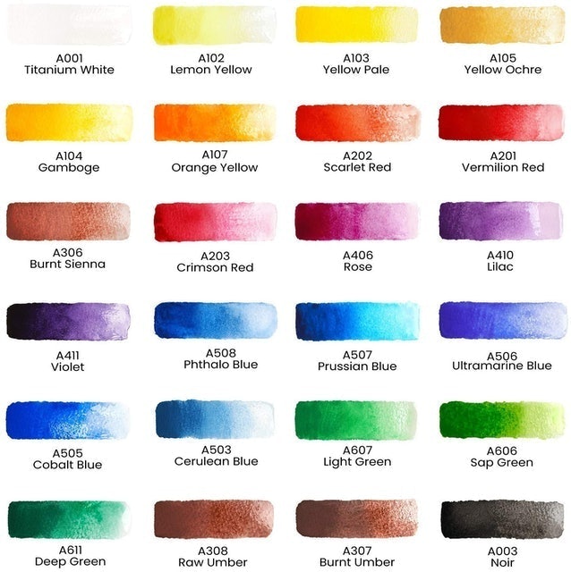  Premium Artists Watercolour Paint Set 2