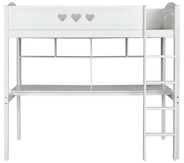 Mia High Sleeper Bed Frame, Desk & Shelves 3