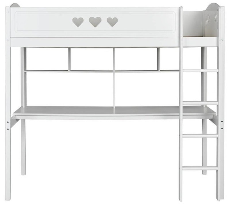 Mia High Sleeper Bed Frame, Desk & Shelves 3