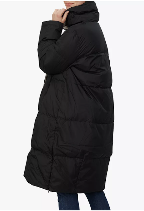 Copenhagen Tilda Down Filled Coat, Black/Pumice 2