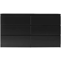 Chest of Drawers With Metal Runners, Black