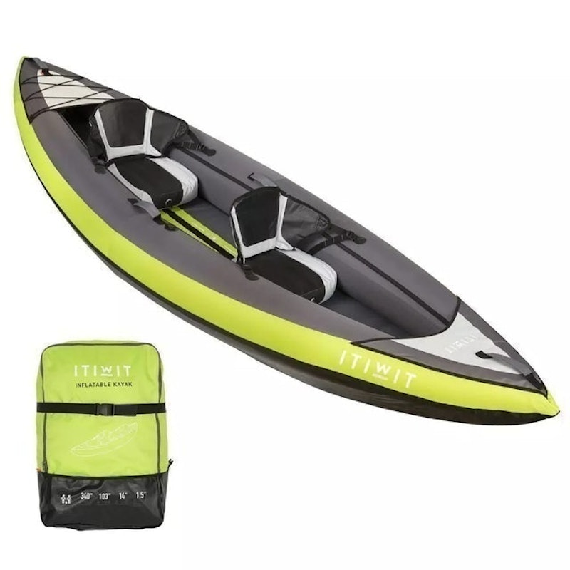 Inflatable Cruising Kayak Green 1