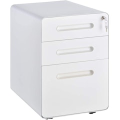 Fully Assembled 3-Drawer Mobile File Cabinet