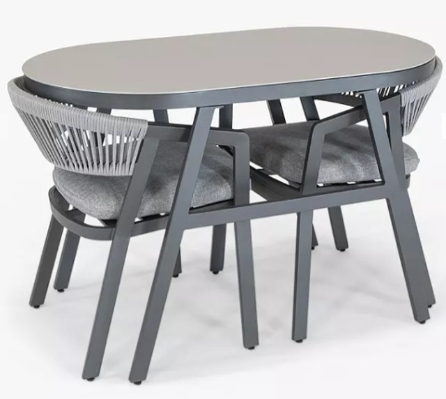 Cassis 2-Seater Garden Bistro Table & Chairs Set 1