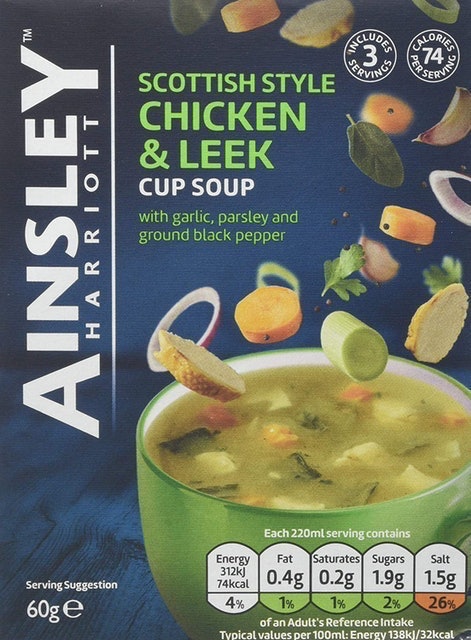 Scottish Style Chicken & Leek Cup Soup 1