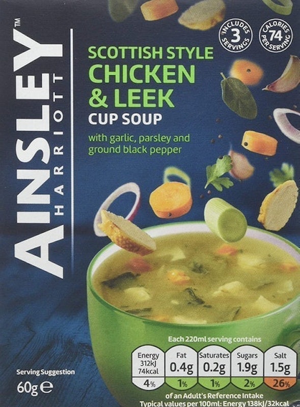Scottish Style Chicken & Leek Cup Soup 1