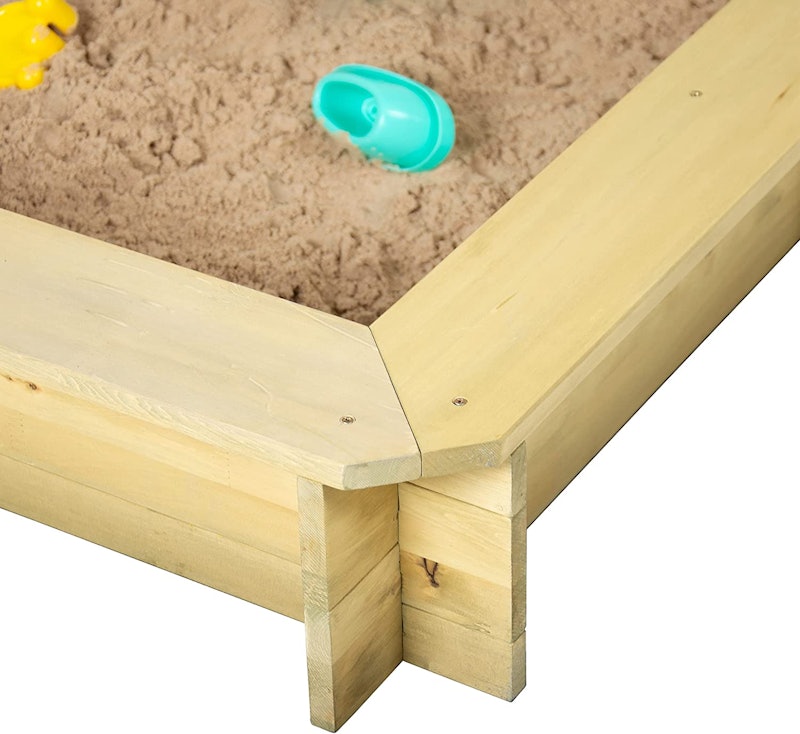 Wooden Sandpit with Sun Canopy 4