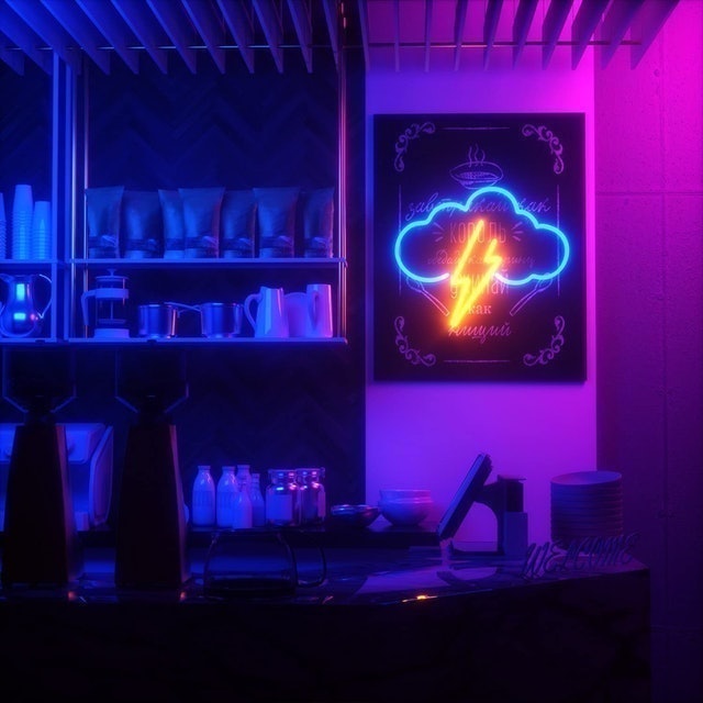 Acrylic Neon Cloud Sign 2