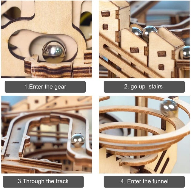 Laser Cut Wooden Construction 3D Puzzle 2