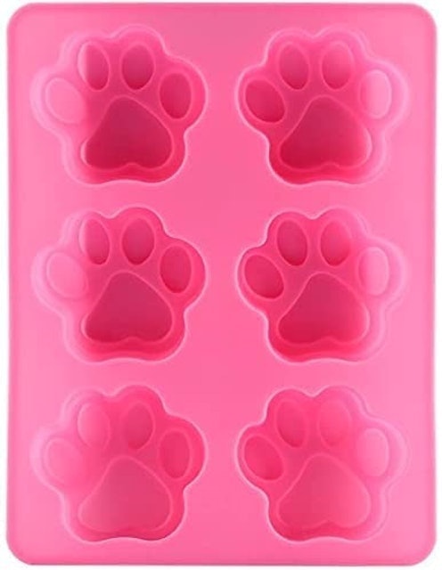 6 Cavity Paw Print Silicone Mould  3