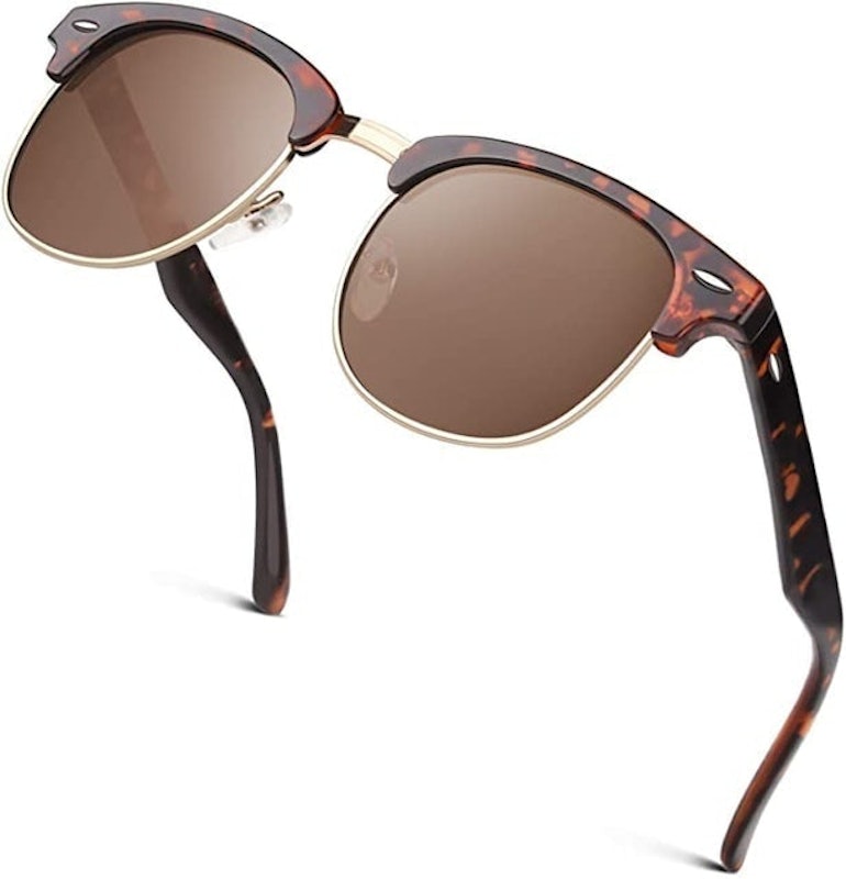 Classic Horn Rimmed Half Frame Polarized Sunglasses 1