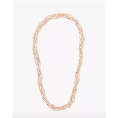 Freshwater Baroque Pearl 6 Row Twist Opera Length Necklace