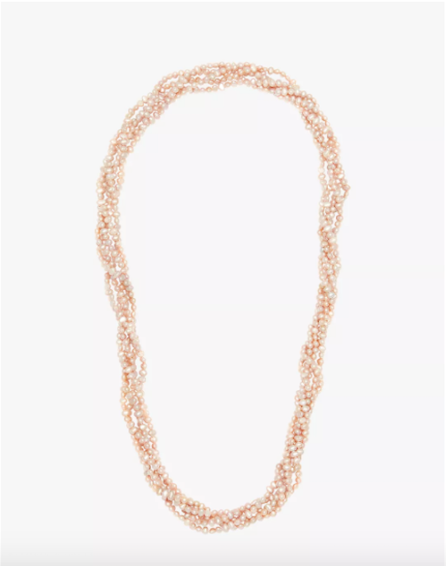 Freshwater Baroque Pearl 6 Row Twist Opera Length Necklace 1