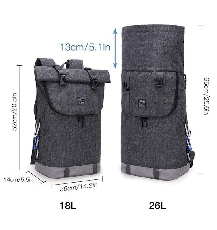 Roll Top Laptop Backpack 3