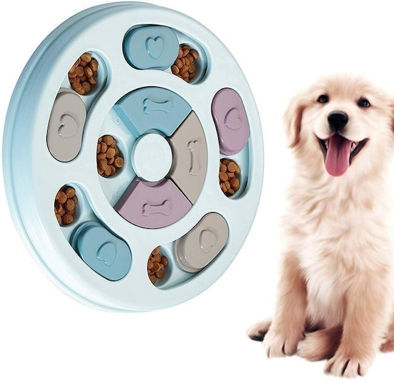 H&S Dog Slow Feeder Bowl - Interactive Feeding with Anti-Skid Bottom for  Also for Puppy or Cat - Healthy Slow Down Treat Feed Eating