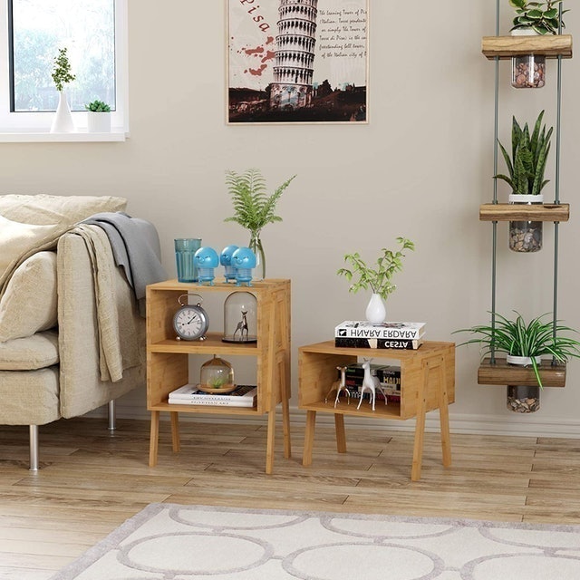 Bamboo Bedside Tables  3