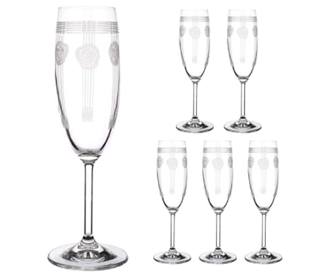Mackintosh Inspired Champagne Flutes 2