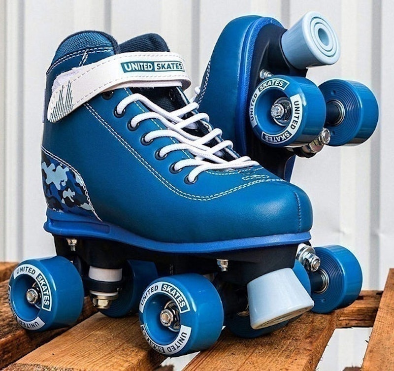 Blue Semi-Soft Kids' Recreational Roller Skates 4